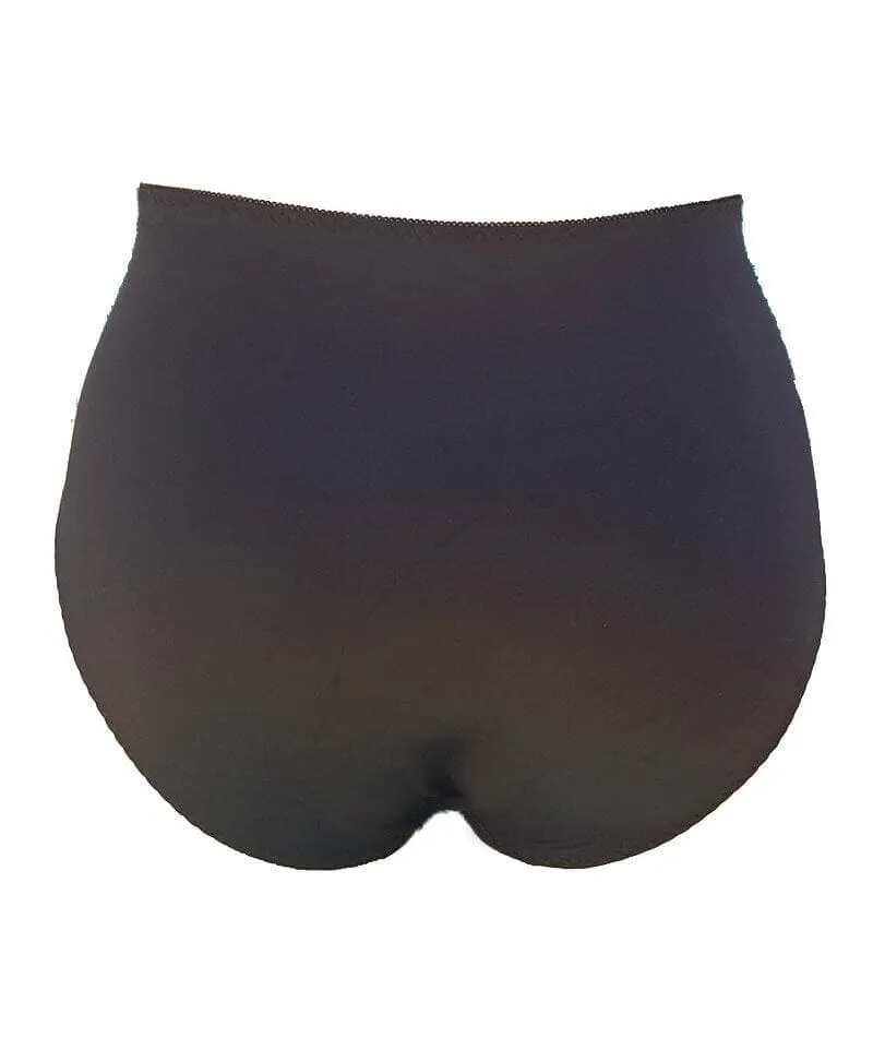 Lady Emprezz Rizzo High Waist Brief - Black/Nude