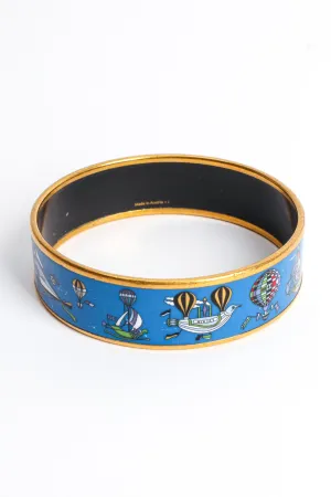 Les Folies Du Ciel Wide Enamel Bracelet
