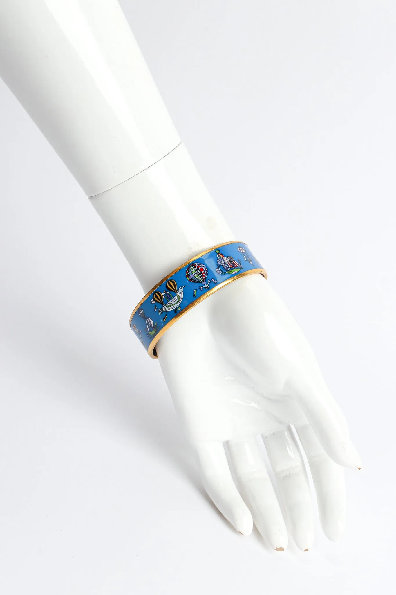 Les Folies Du Ciel Wide Enamel Bracelet