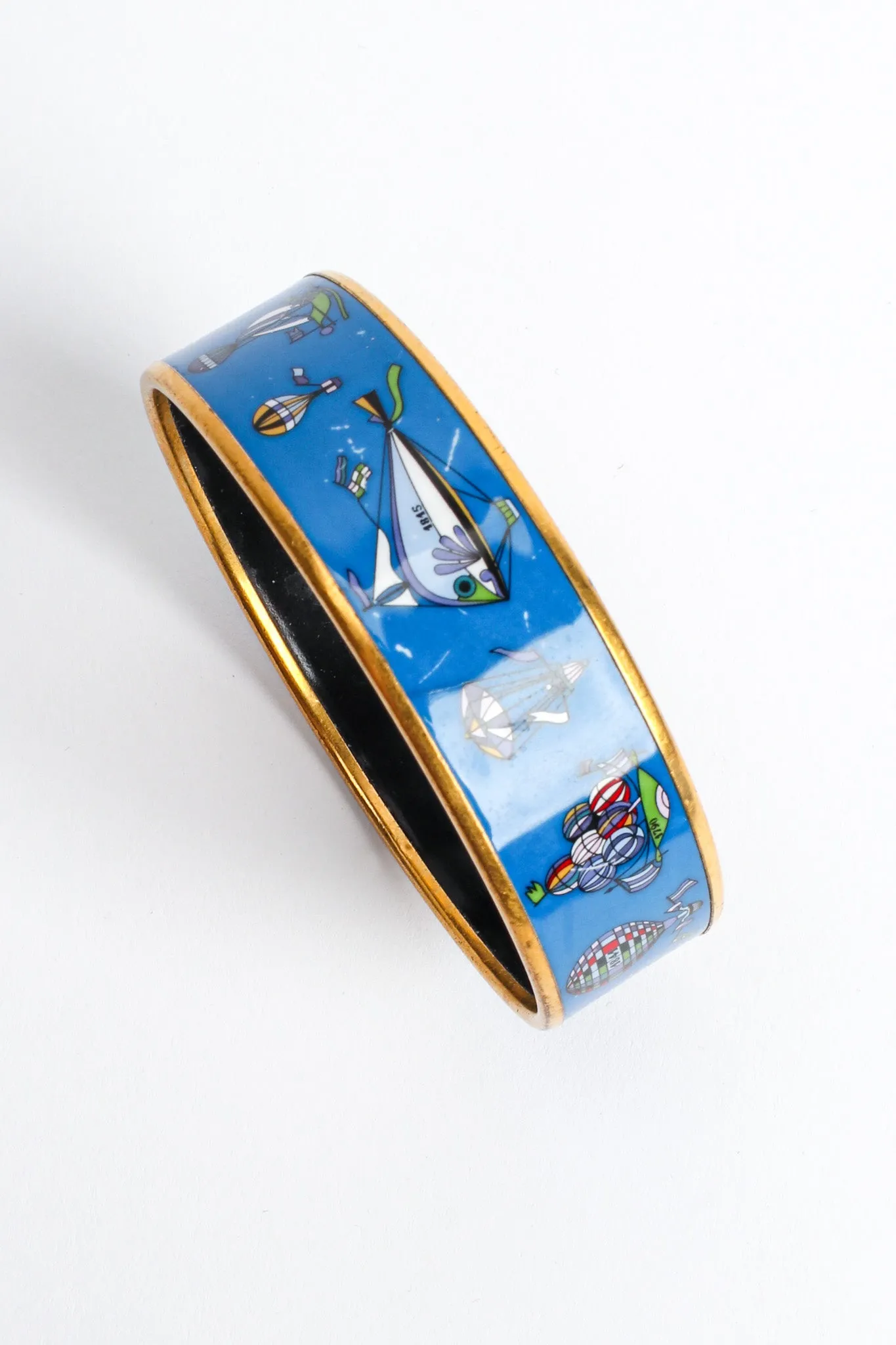 Les Folies Du Ciel Wide Enamel Bracelet
