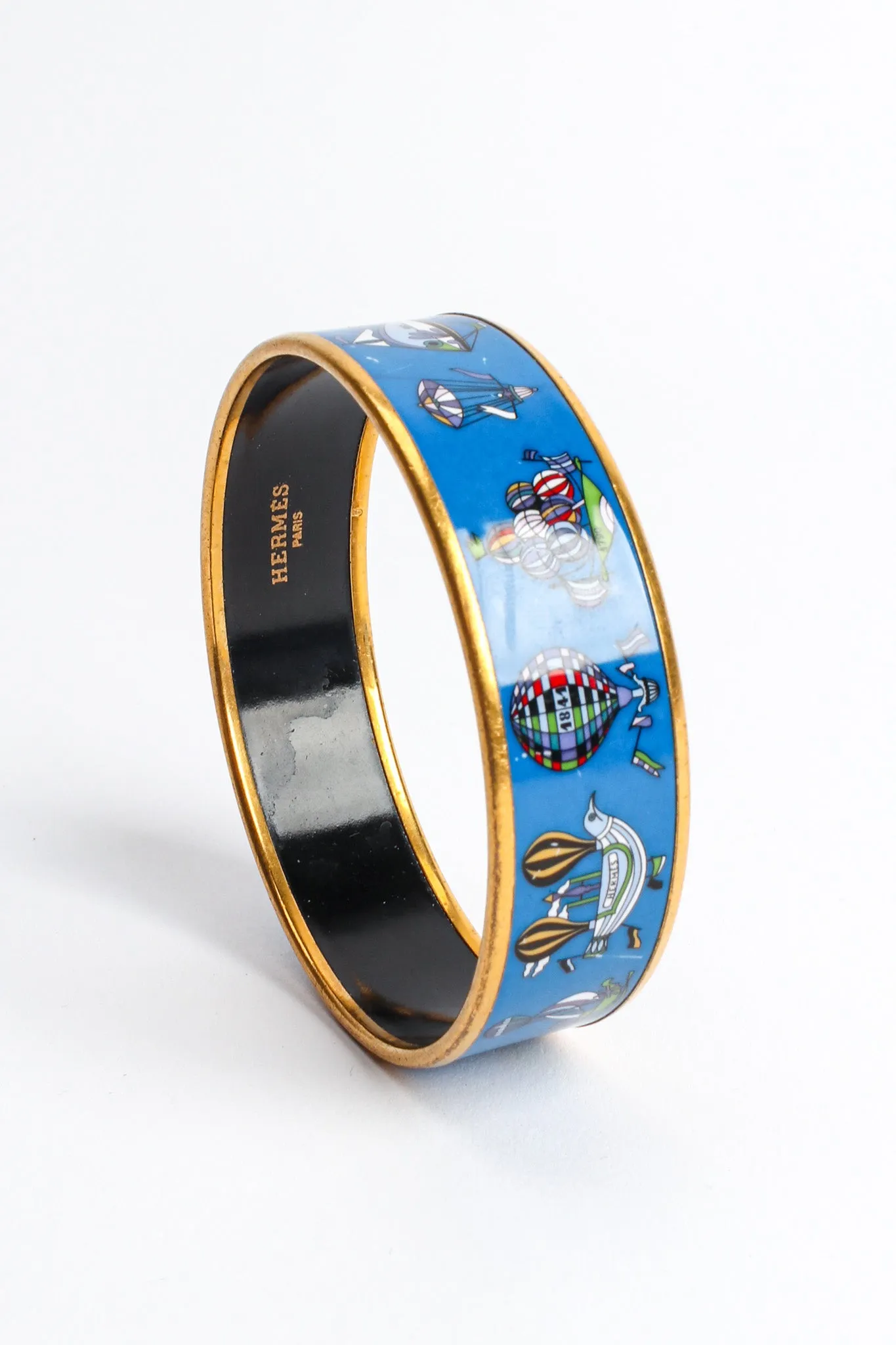 Les Folies Du Ciel Wide Enamel Bracelet
