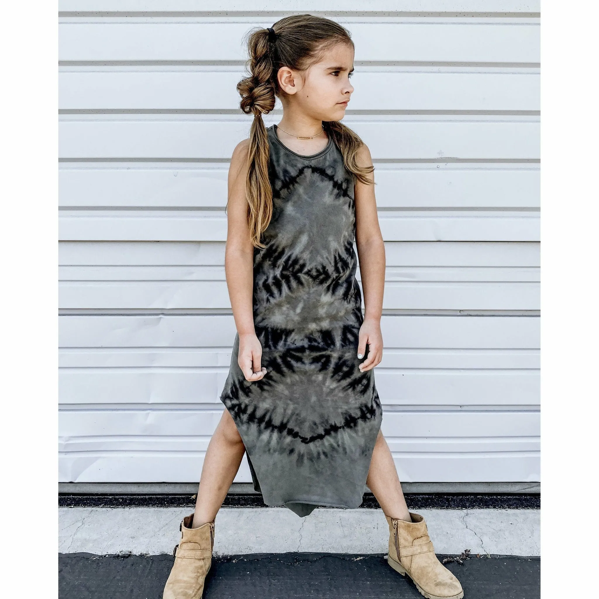 Lexi Tank Dress Zebra Dark