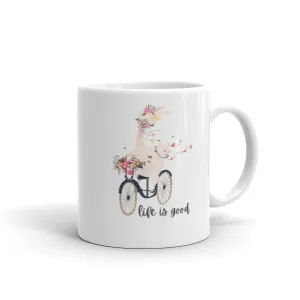 Life is Good Llama Mug