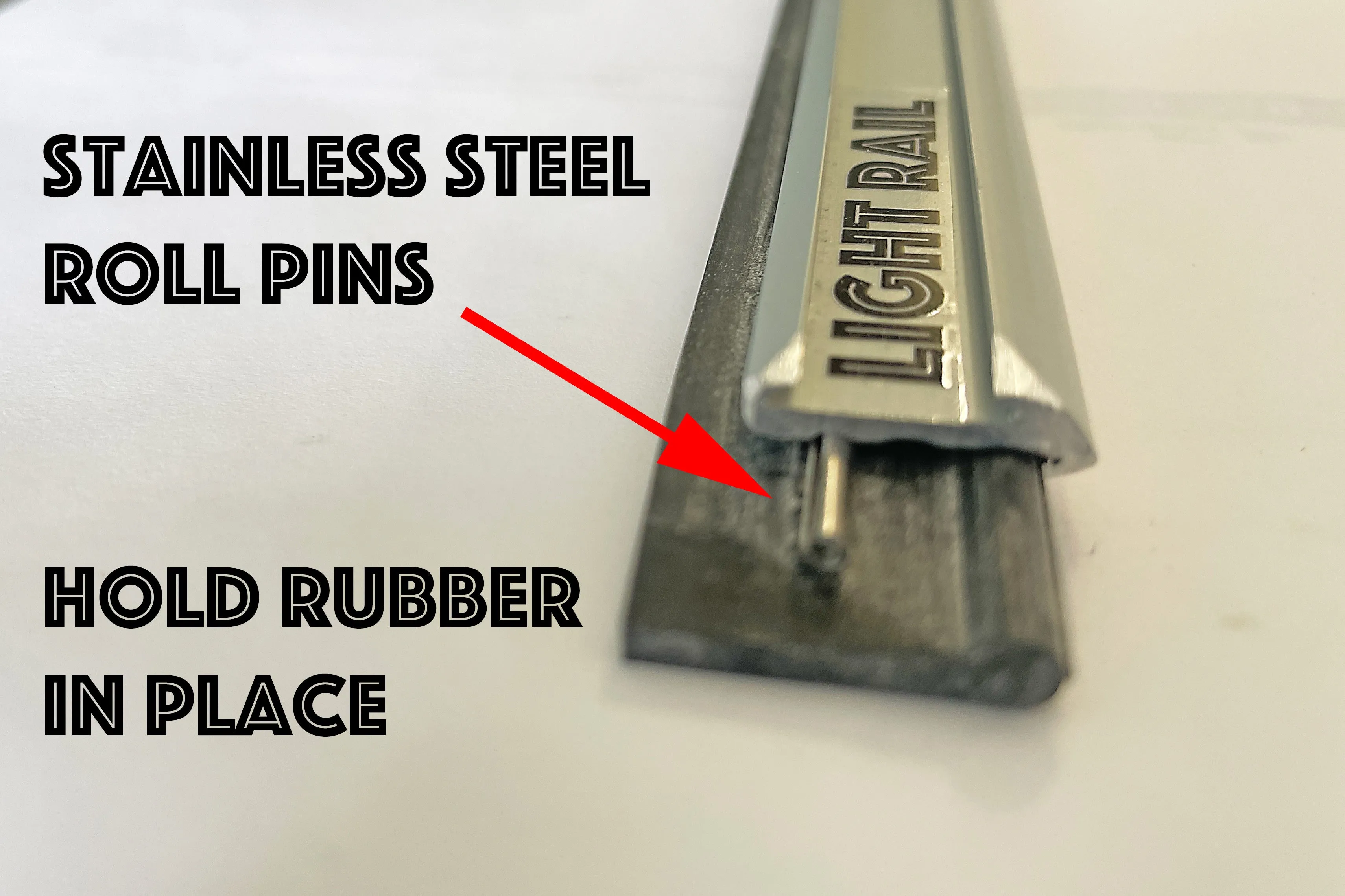 Light Rail channel/rubber pins - 10 pack