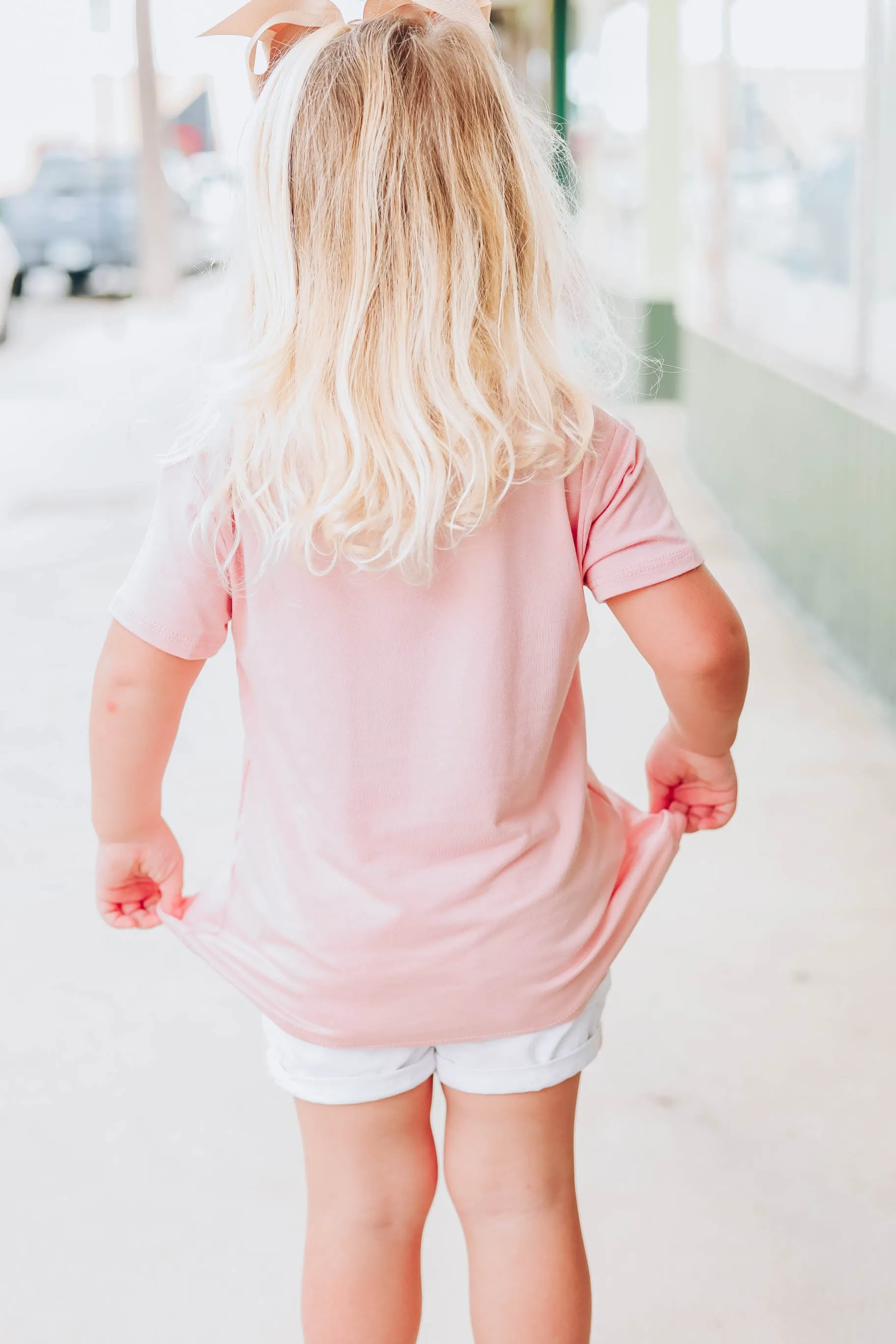 Little Miss Thing Kids Top - Dusty Pink