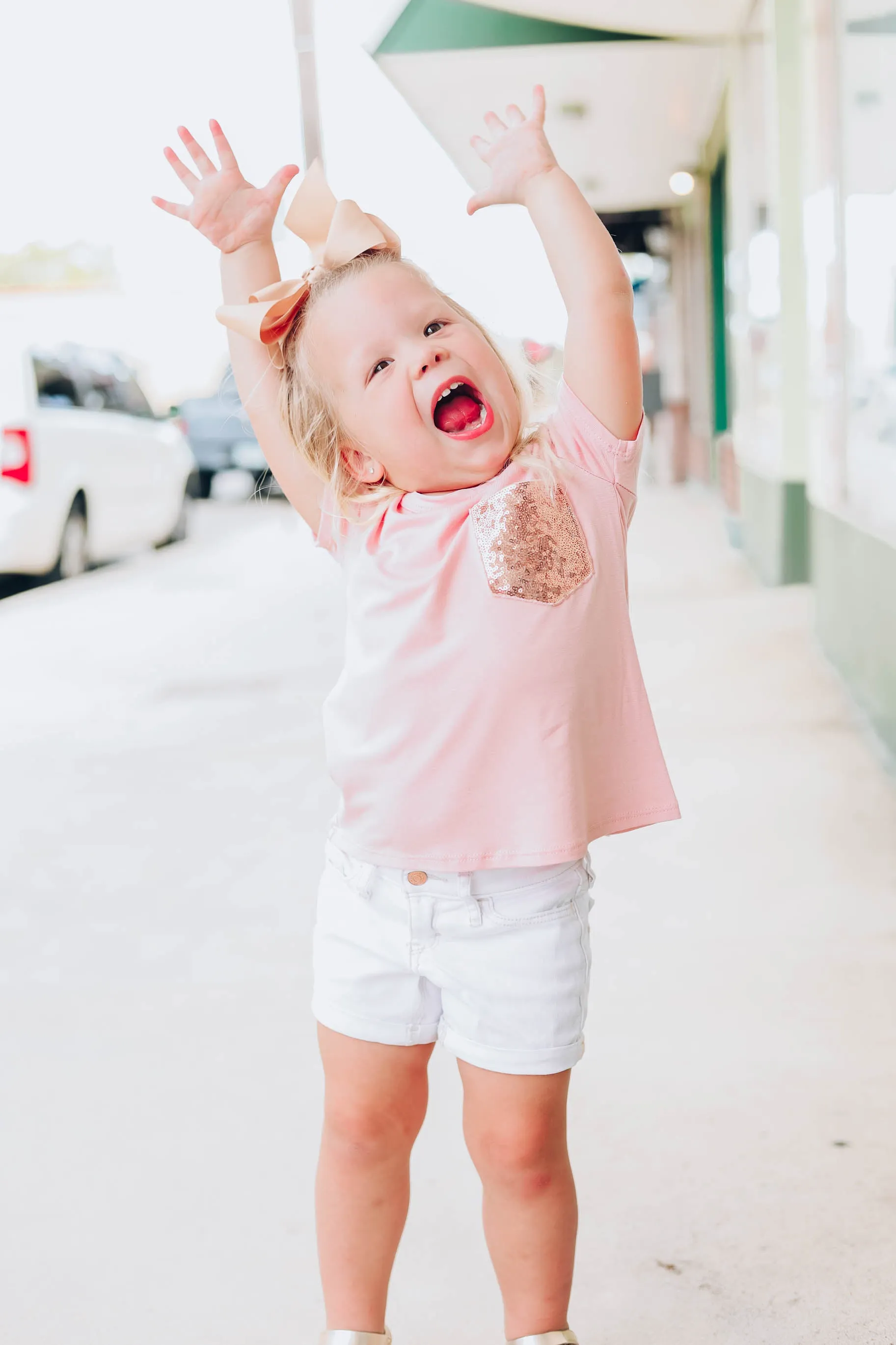 Little Miss Thing Kids Top - Dusty Pink