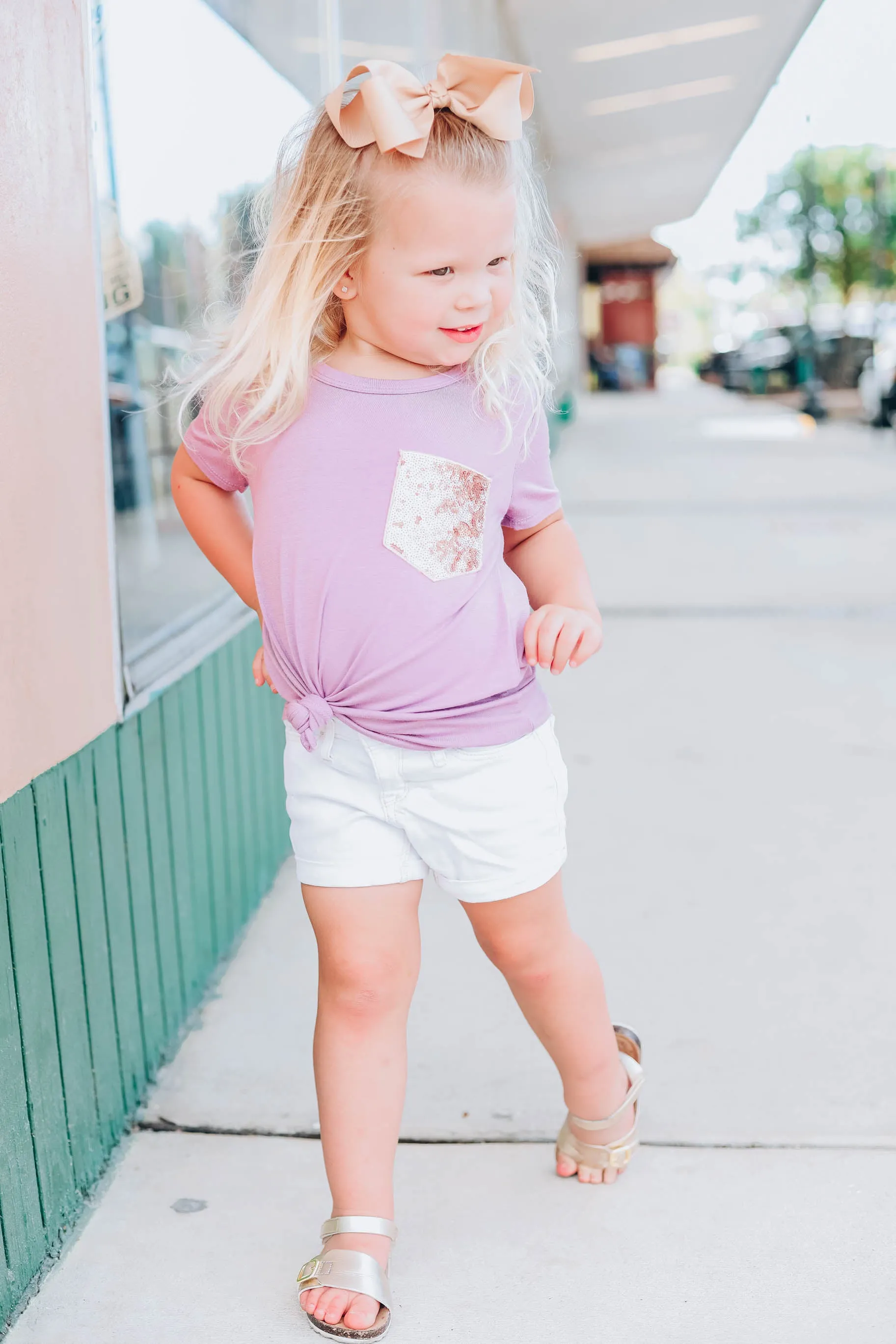 Little Miss Thing Kids Top - Lavender