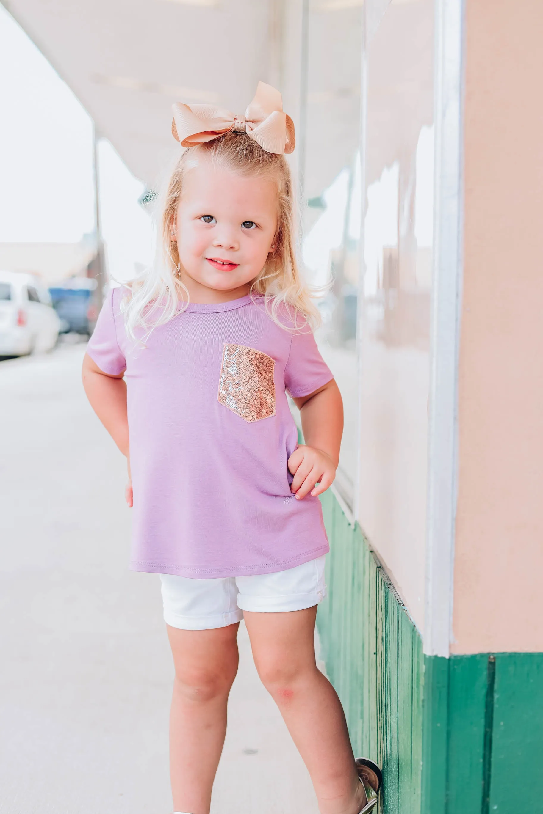 Little Miss Thing Kids Top - Lavender