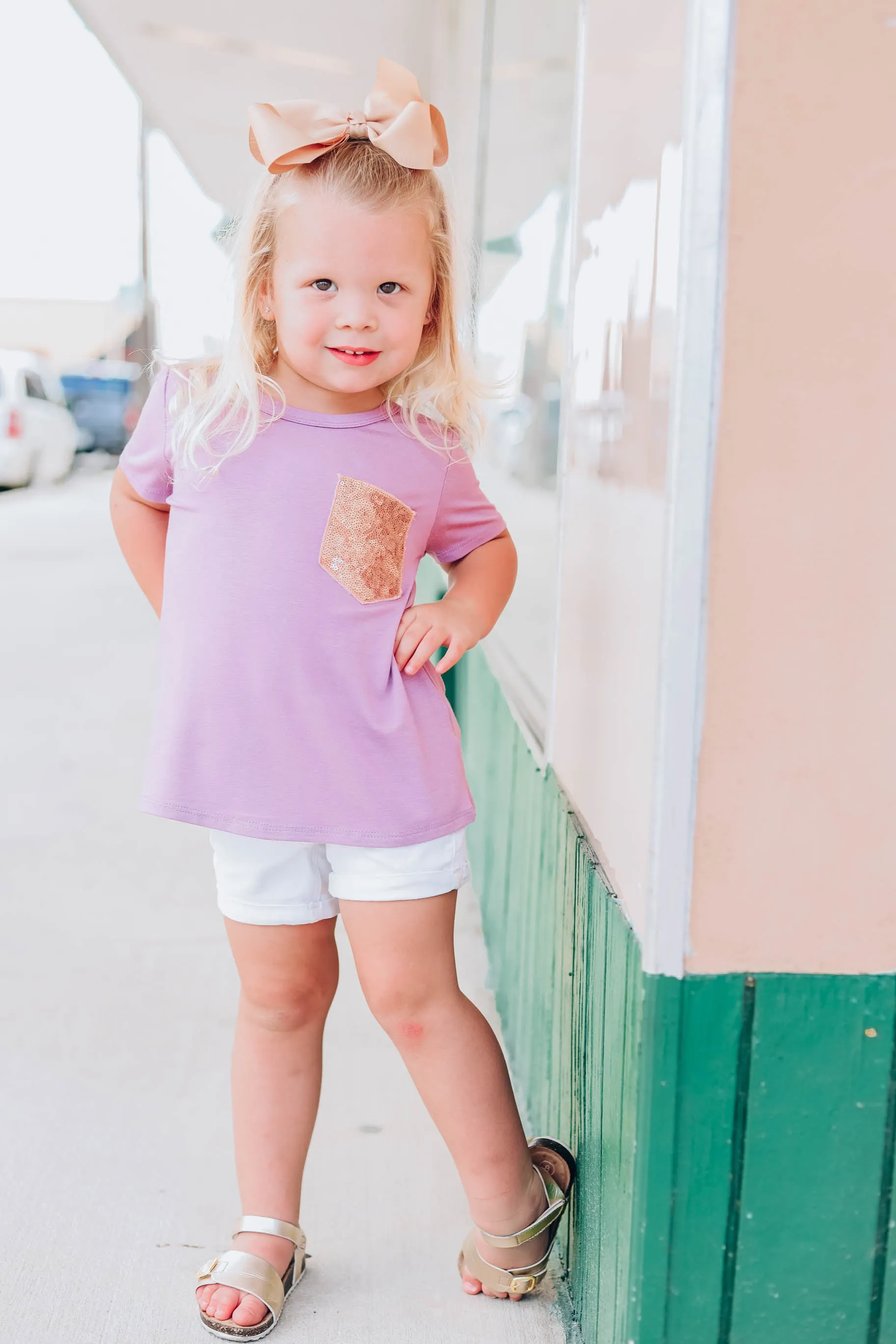Little Miss Thing Kids Top - Lavender