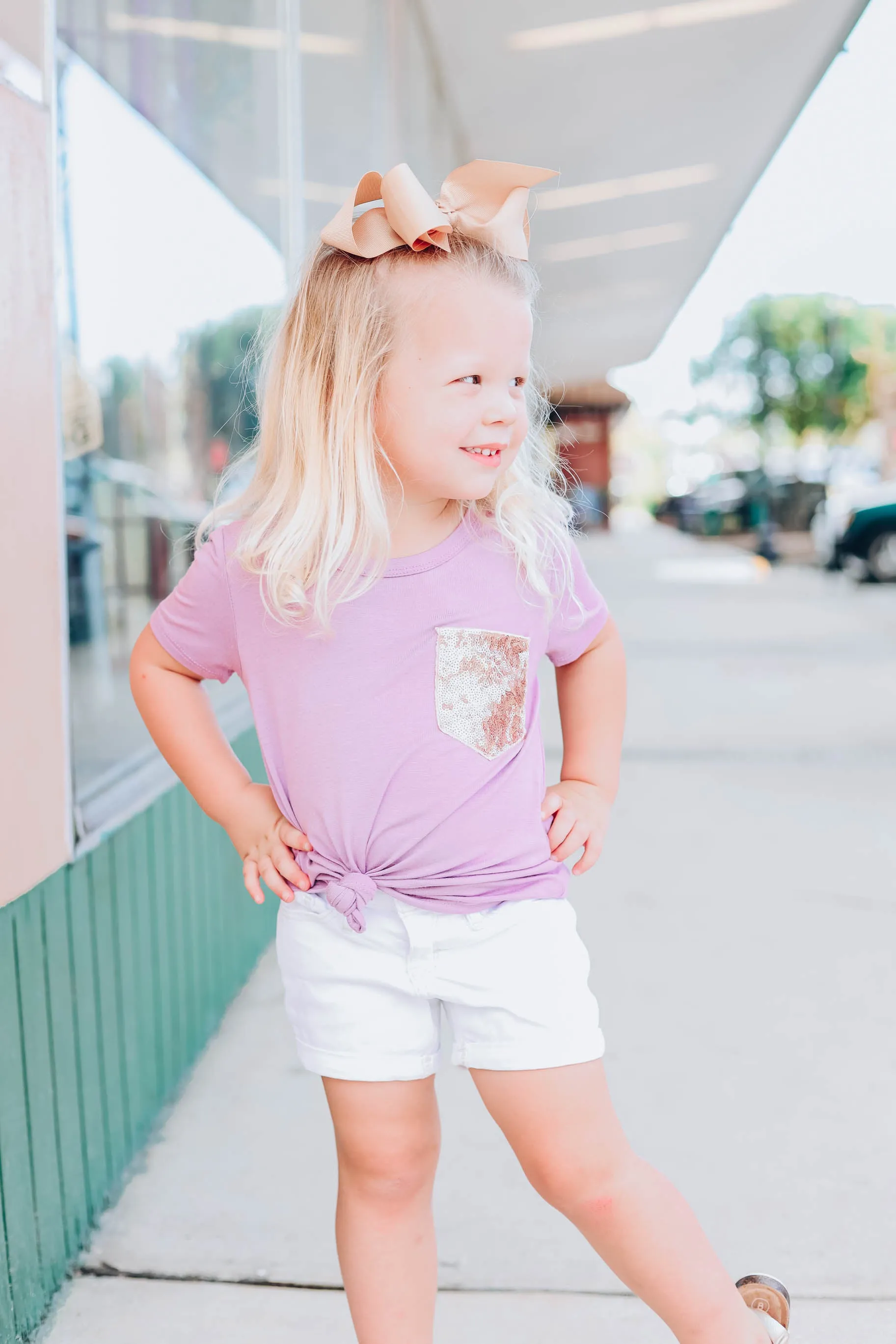 Little Miss Thing Kids Top - Lavender