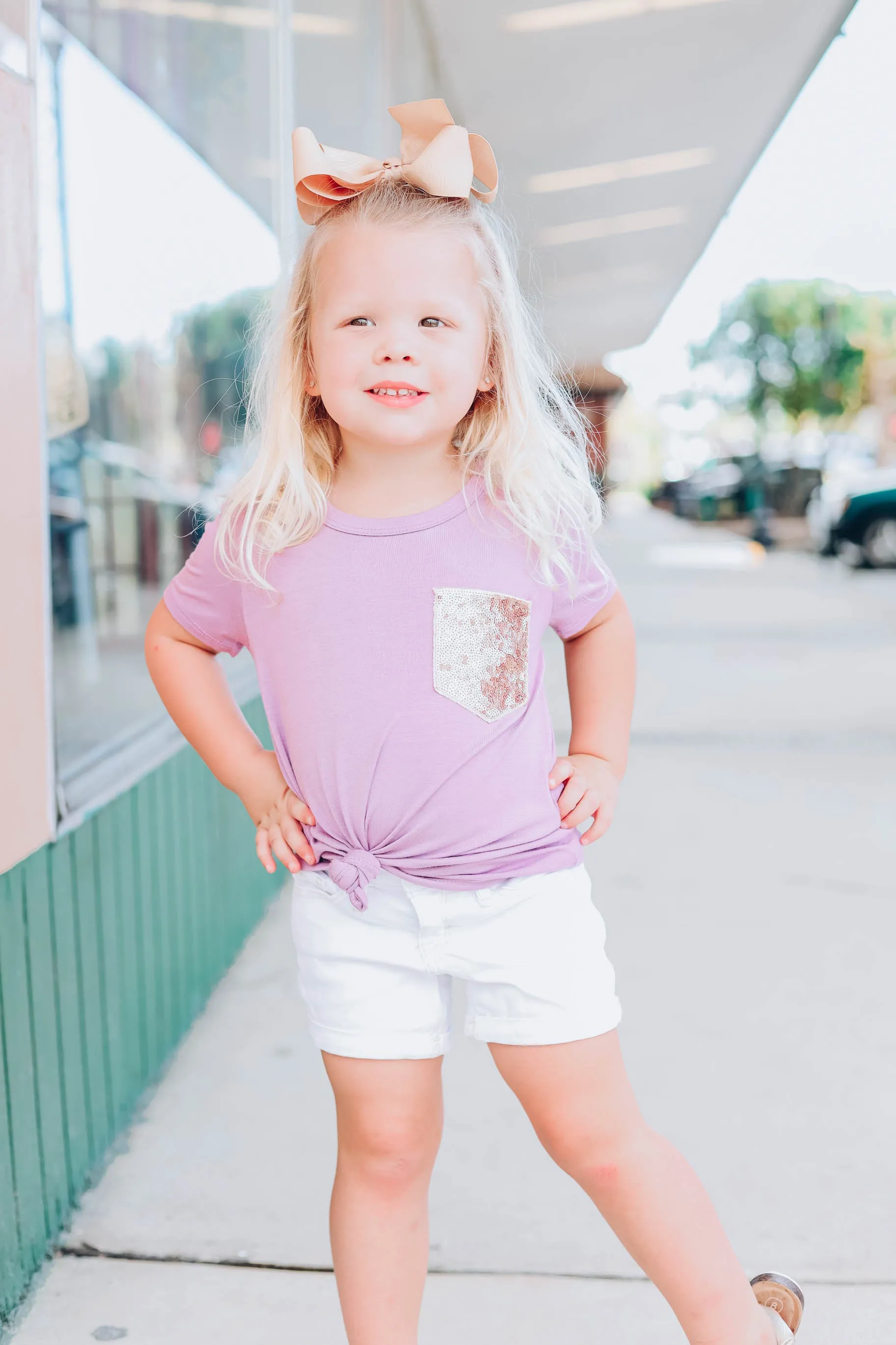Little Miss Thing Kids Top - Lavender