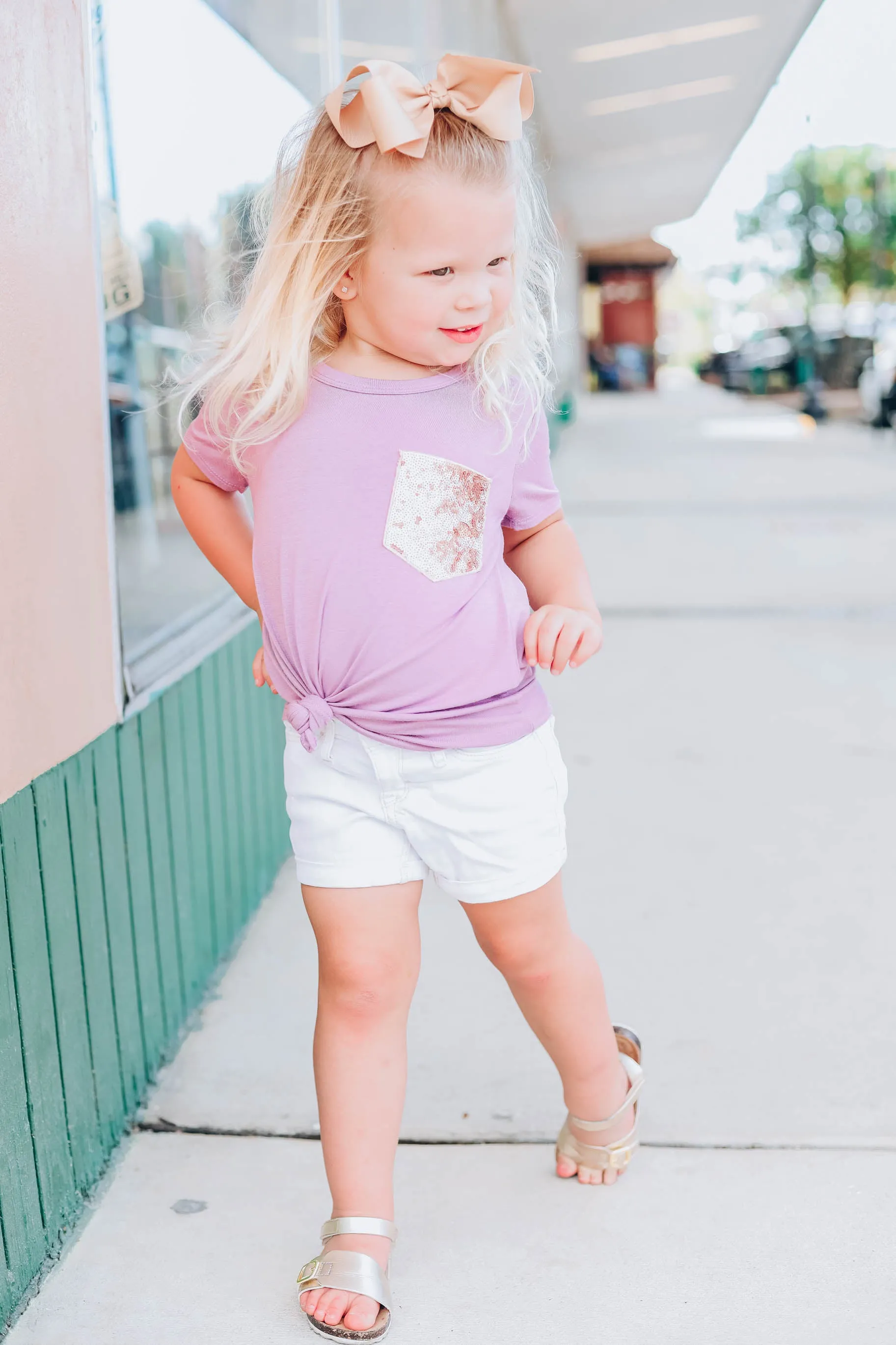 Little Miss Thing Kids Top - Lavender