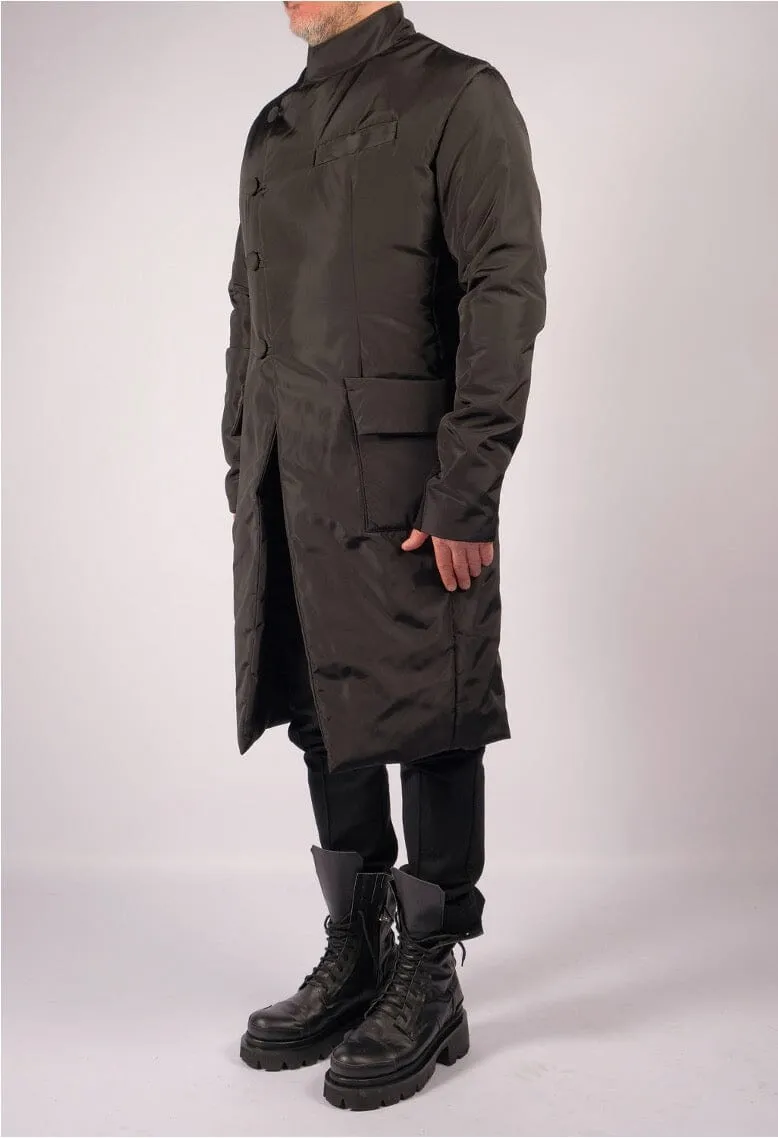 Long Padded Military Jacket