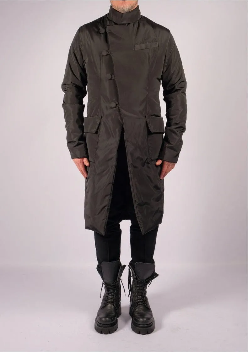 Long Padded Military Jacket