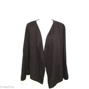 Loose Fit Black Cardigan (Kimchi Blue)