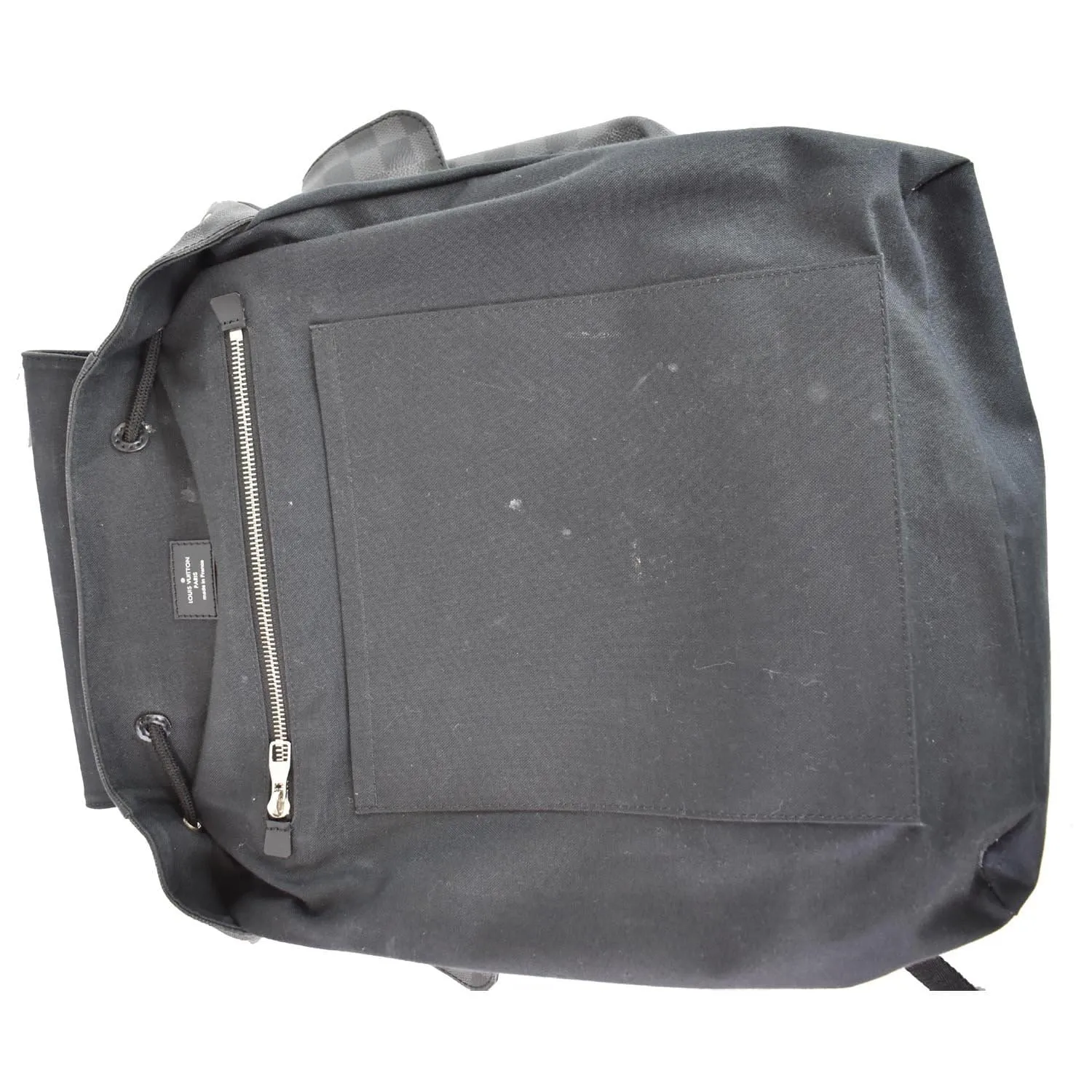 LOUIS VUITTON Christopher PM Damier Graphite Backpack Bag Black
