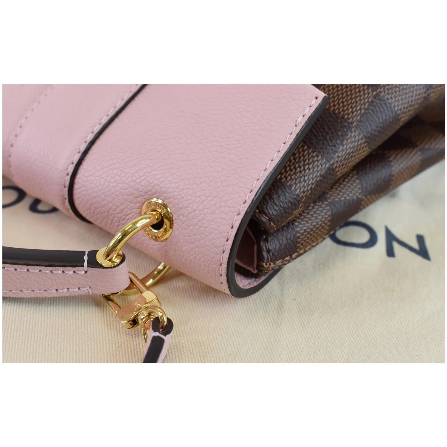 LOUIS VUITTON Clapton Damier Ebene Backpack Bag Magnolia