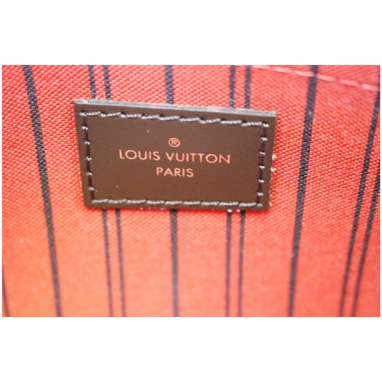 LOUIS VUITTON Damier Ebene Pochette Wristlet Pouch Neverfull GM