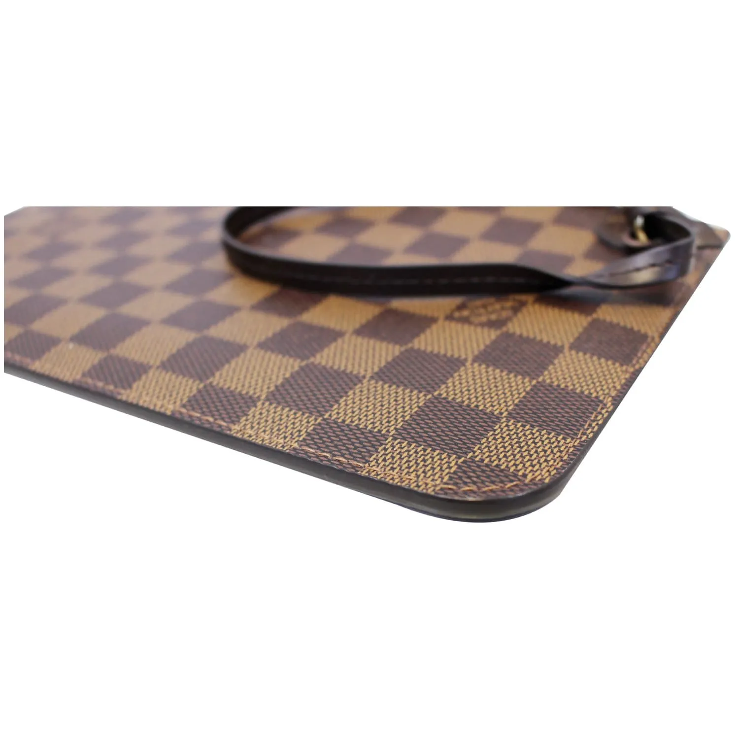 LOUIS VUITTON Damier Ebene Pochette Wristlet Pouch Neverfull GM