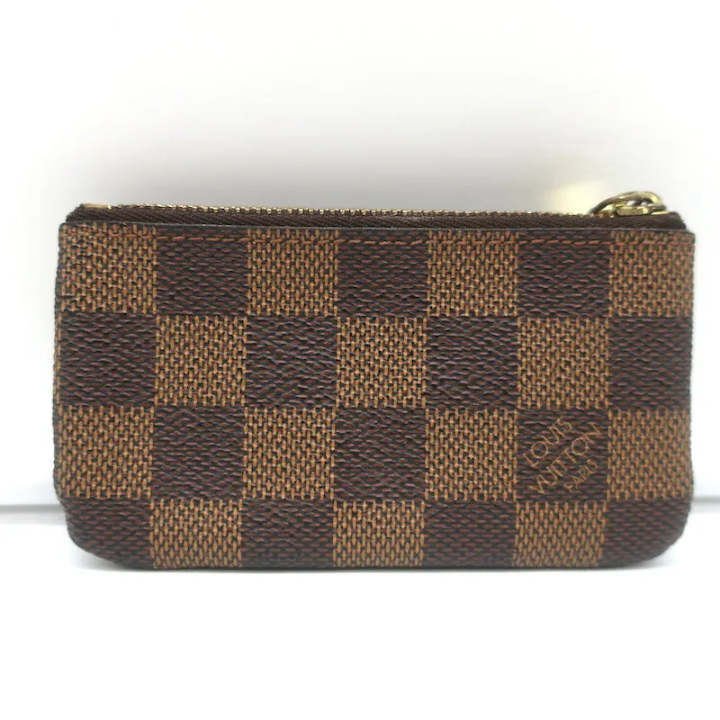 Louis Vuitton Damier Key Pouch Ebene Canvas