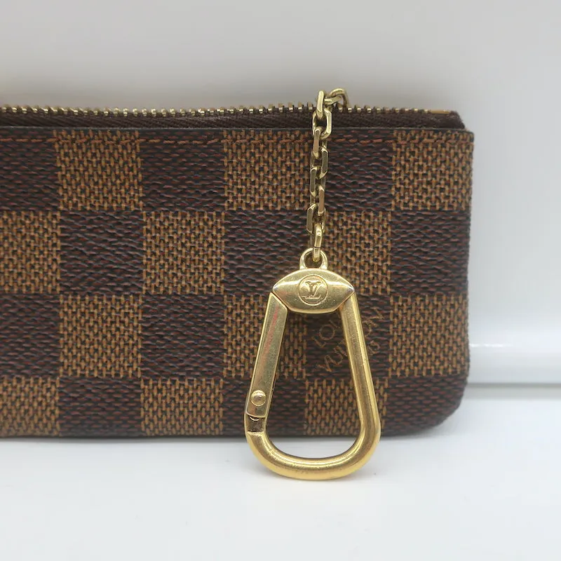 Louis Vuitton Damier Key Pouch Ebene Canvas
