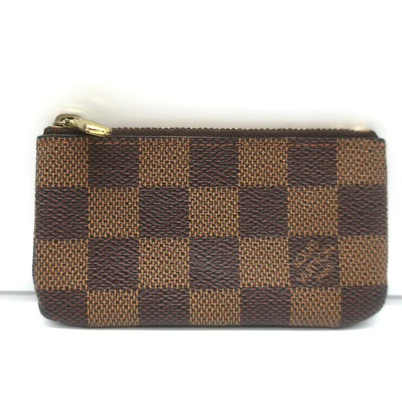 Louis Vuitton Damier Key Pouch Ebene Canvas