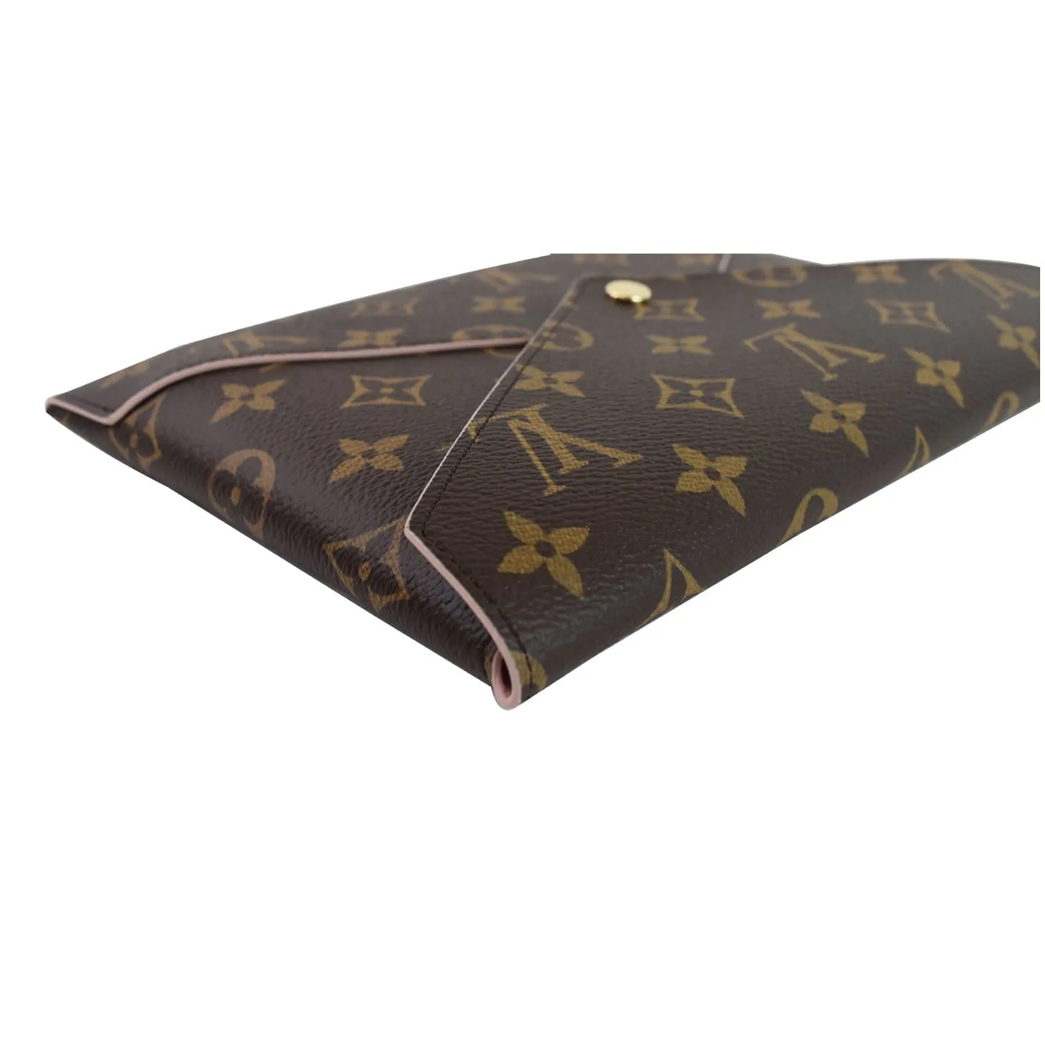LOUIS VUITTON Kirigami Pochette Large Monogram Canvas Clutch Brown