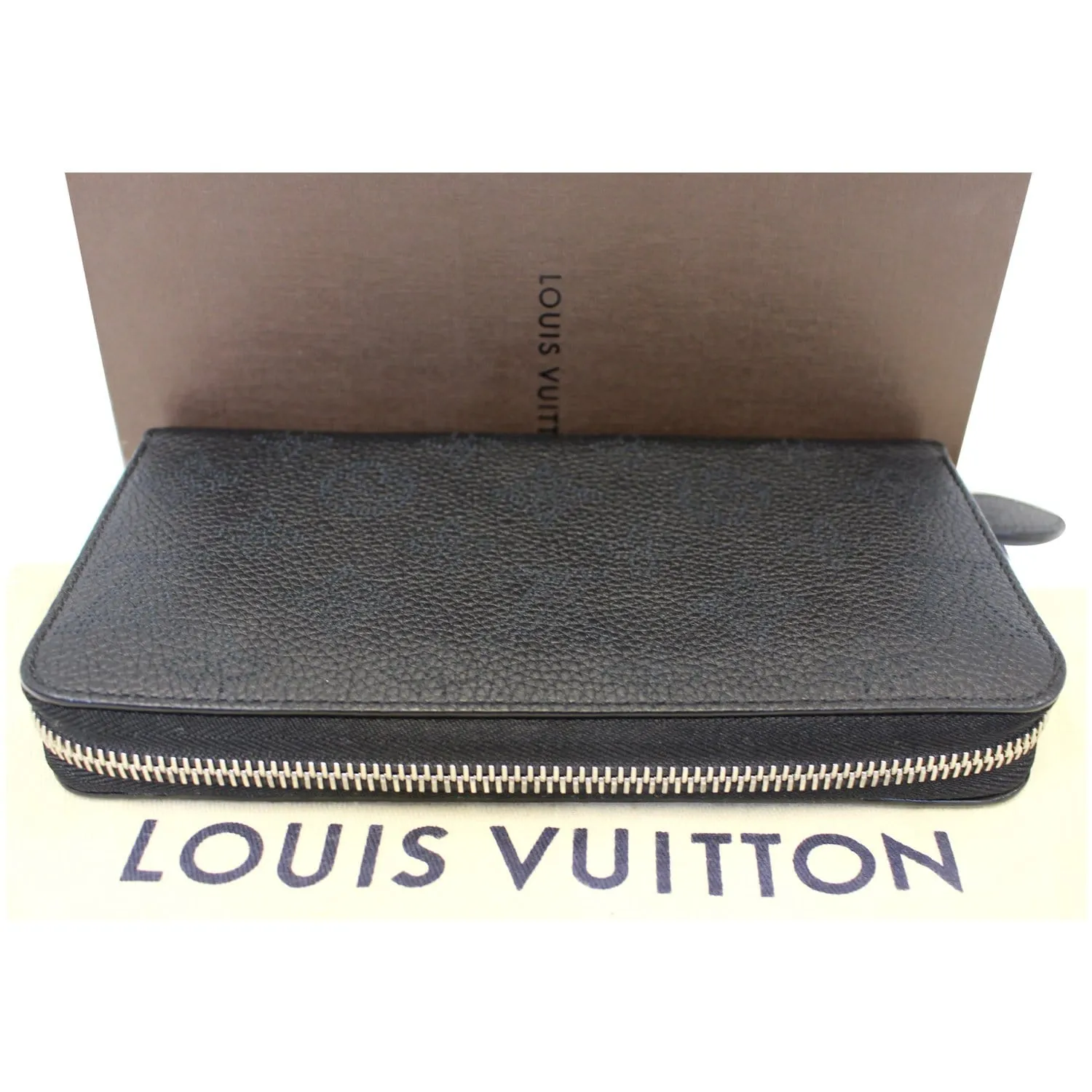 LOUIS VUITTON Mahina Zippy Wallet Noir Black