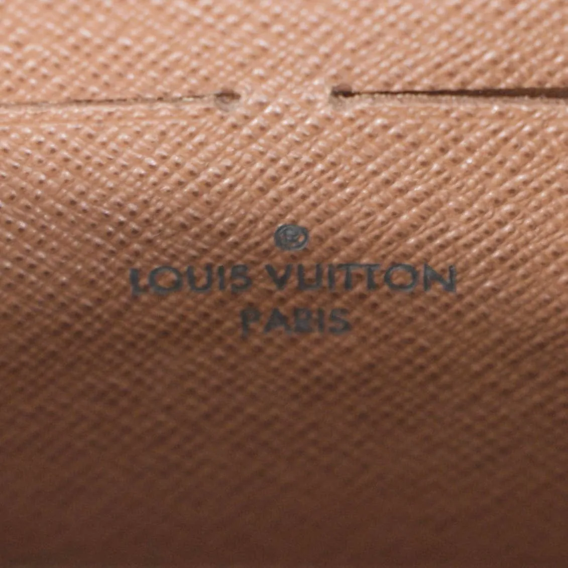 LOUIS VUITTON Monogram Canvas Zippy Wallet Brown