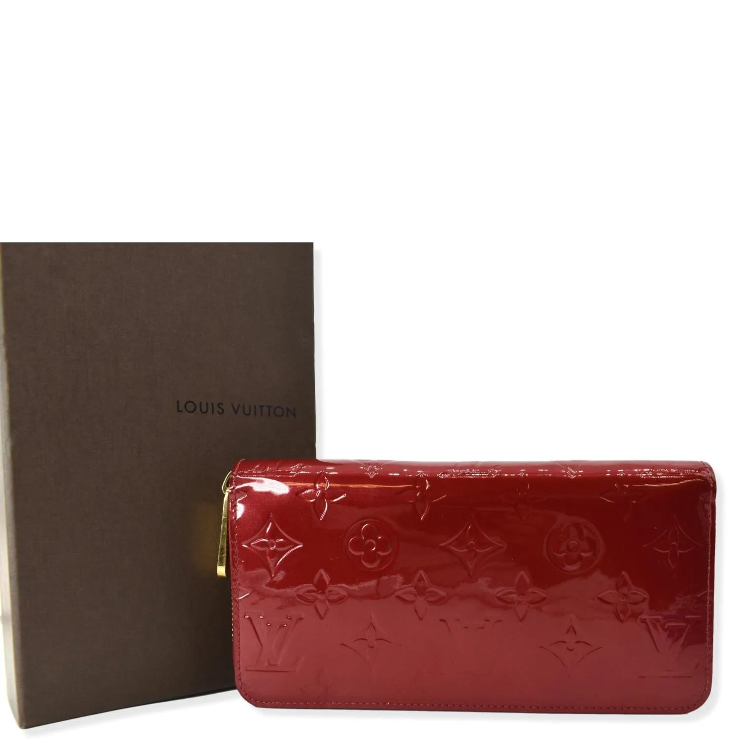 LOUIS VUITTON  Monogram Vernis Zippy Wallet Pink