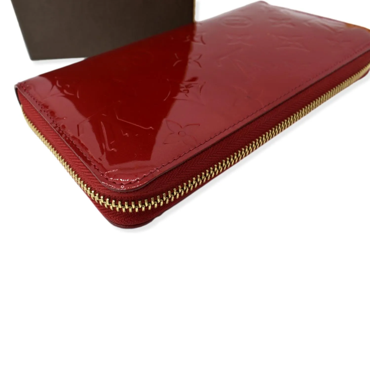 LOUIS VUITTON  Monogram Vernis Zippy Wallet Pink