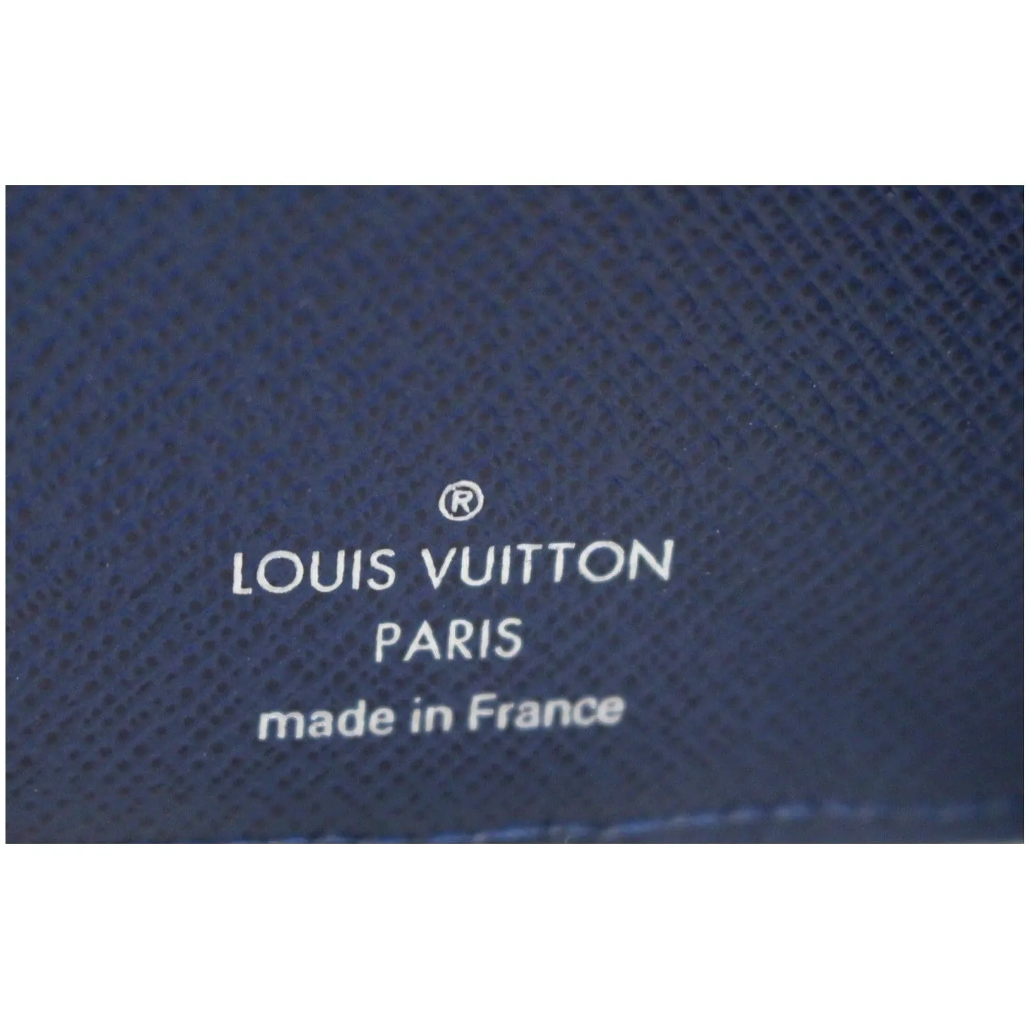 LOUIS VUITTON Multiple Taiga Leather Stripe Bifold Men's Wallet Blue