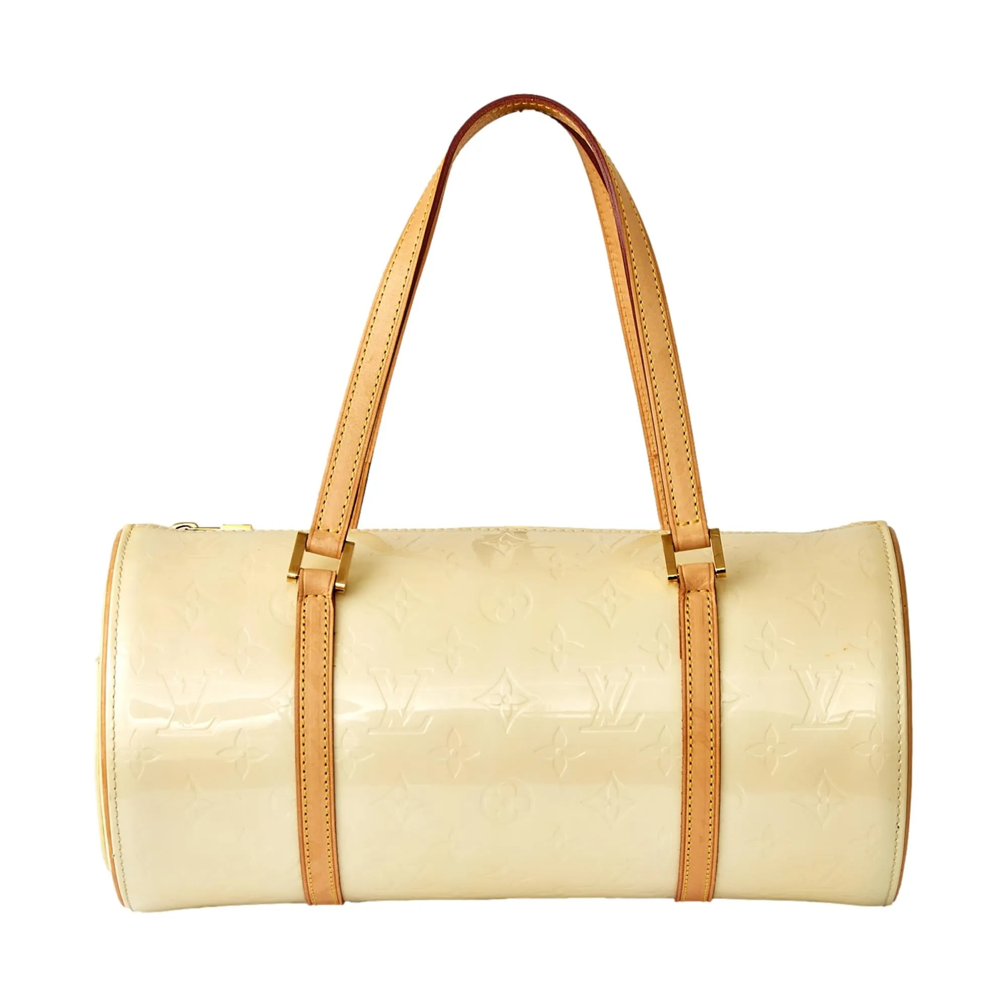 Louis Vuitton Pastel Yellow Vernis Cylinder Bag