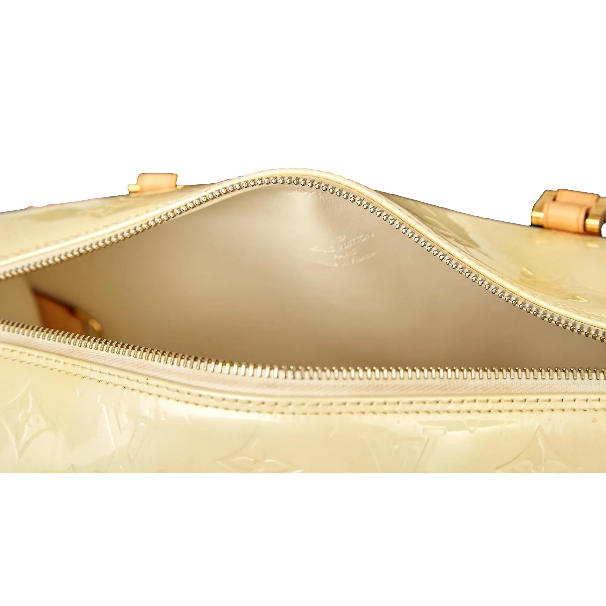 Louis Vuitton Pastel Yellow Vernis Cylinder Bag
