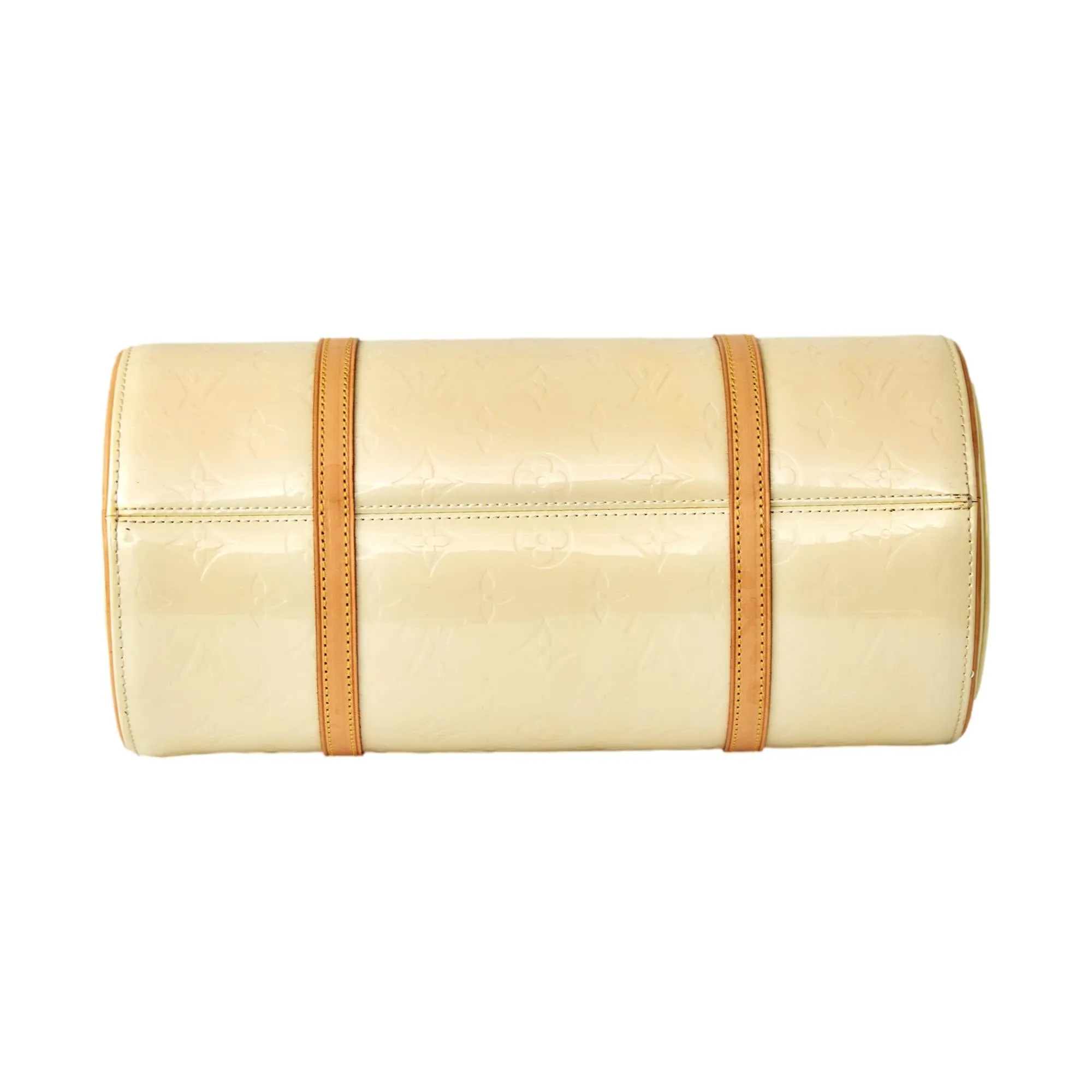 Louis Vuitton Pastel Yellow Vernis Cylinder Bag