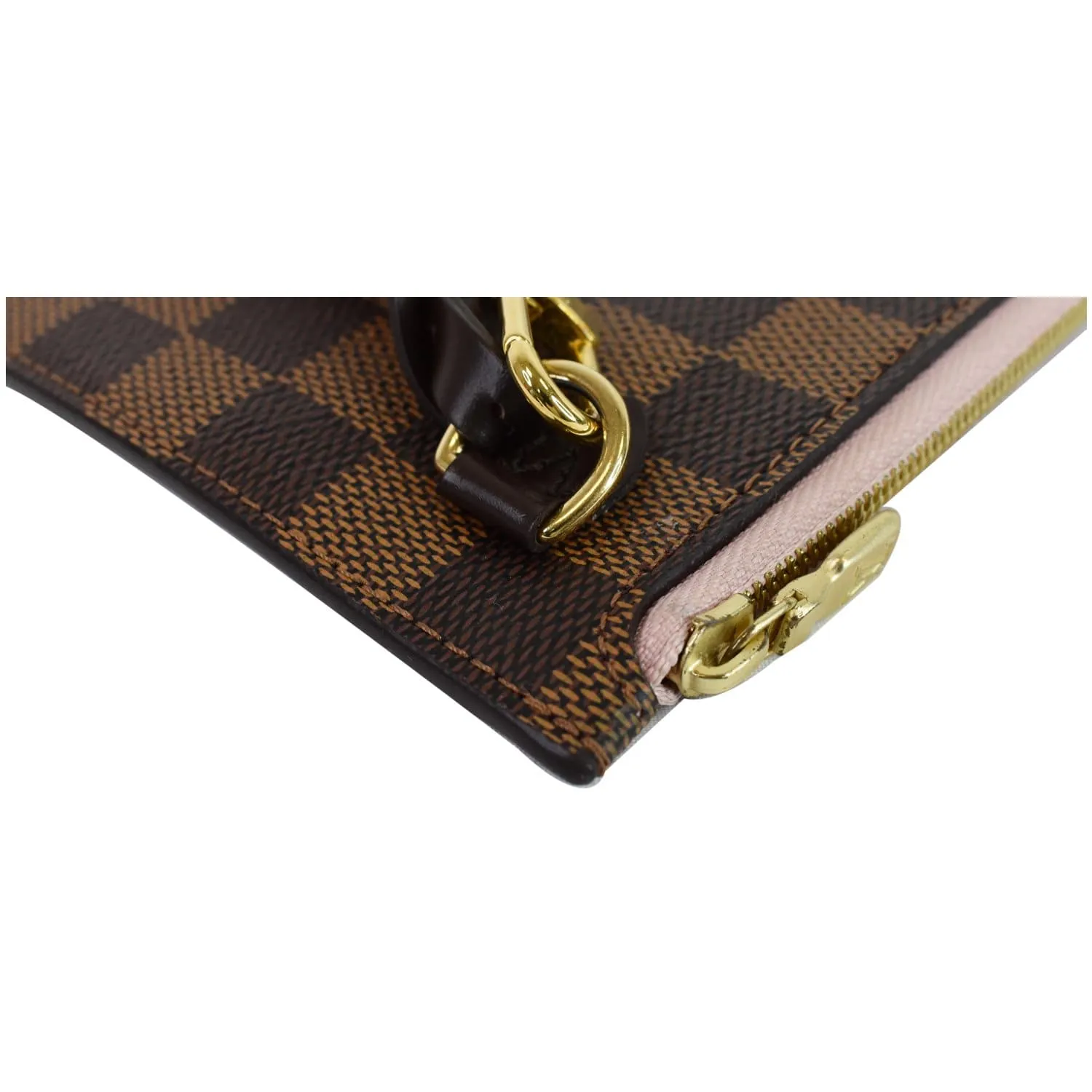 LOUIS VUITTON Pochette Wristlet Pouch Damier Ebene Neverfull MM Brown