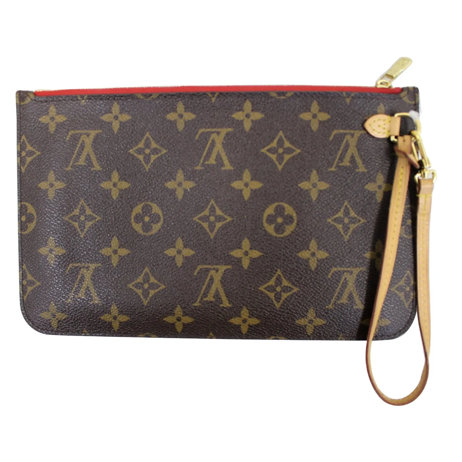 LOUIS VUITTON Pochette Wristlet Pouch Monogram Canvas Neverfull