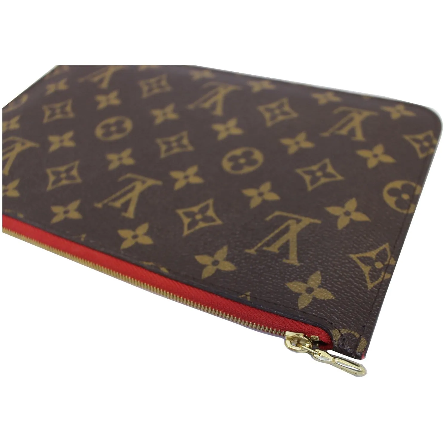 LOUIS VUITTON Pochette Wristlet Pouch Monogram Canvas Neverfull