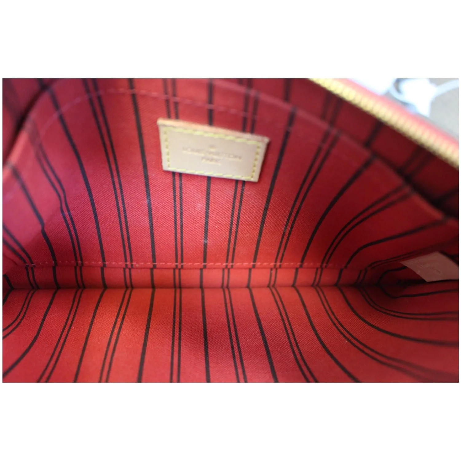LOUIS VUITTON Pochette Wristlet Pouch Monogram Canvas Neverfull