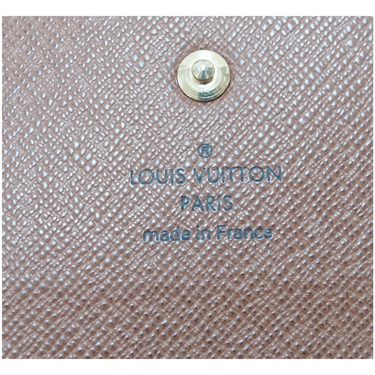 LOUIS VUITTON Porte Tresor International Monogram Canvas Wallet Brown