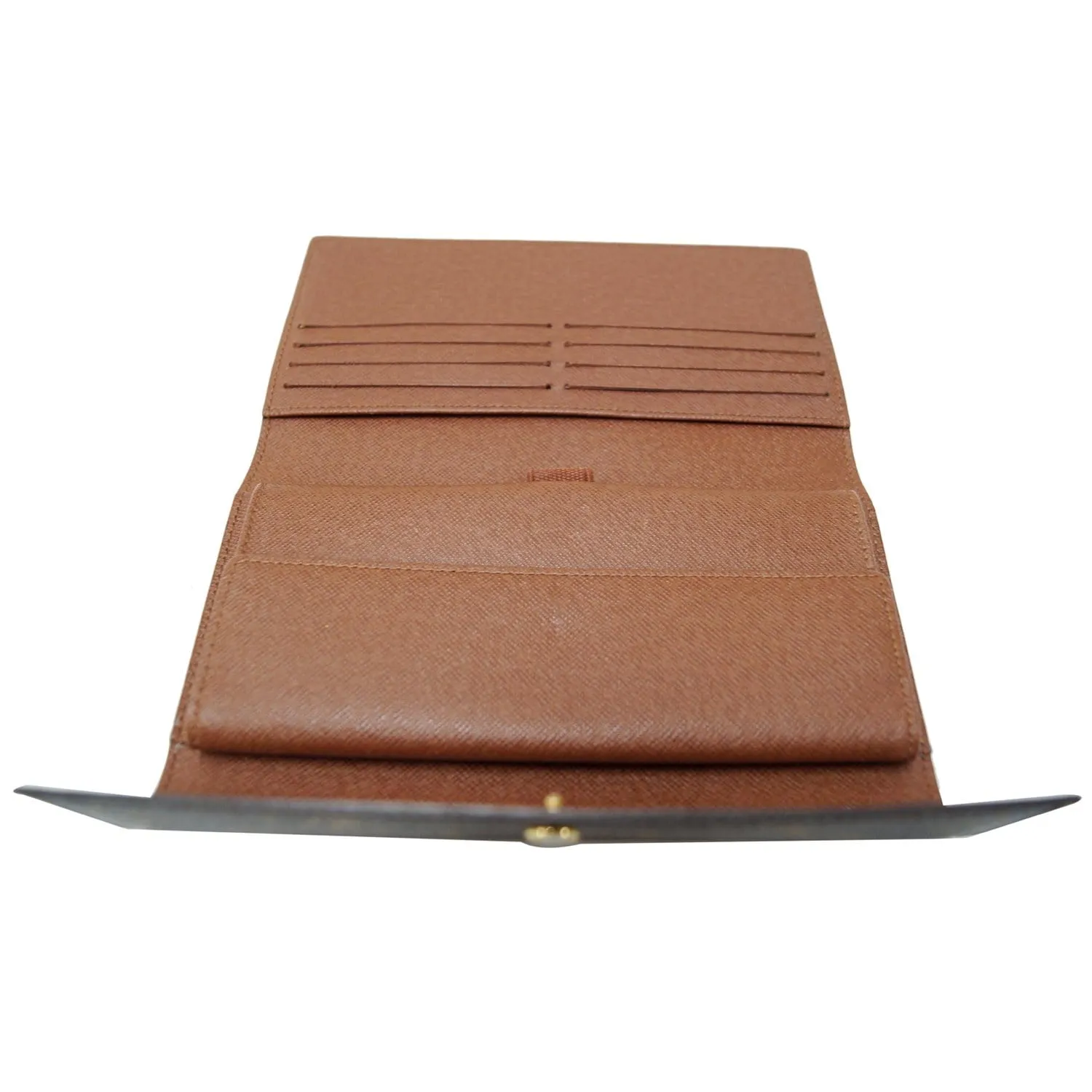 LOUIS VUITTON Porte Tresor International Monogram Canvas Wallet Brown