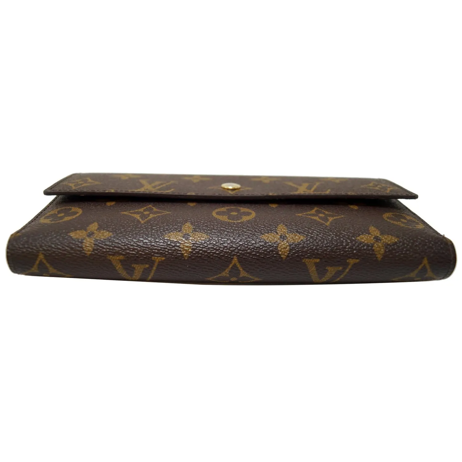 LOUIS VUITTON Porte Tresor International Monogram Canvas Wallet Brown