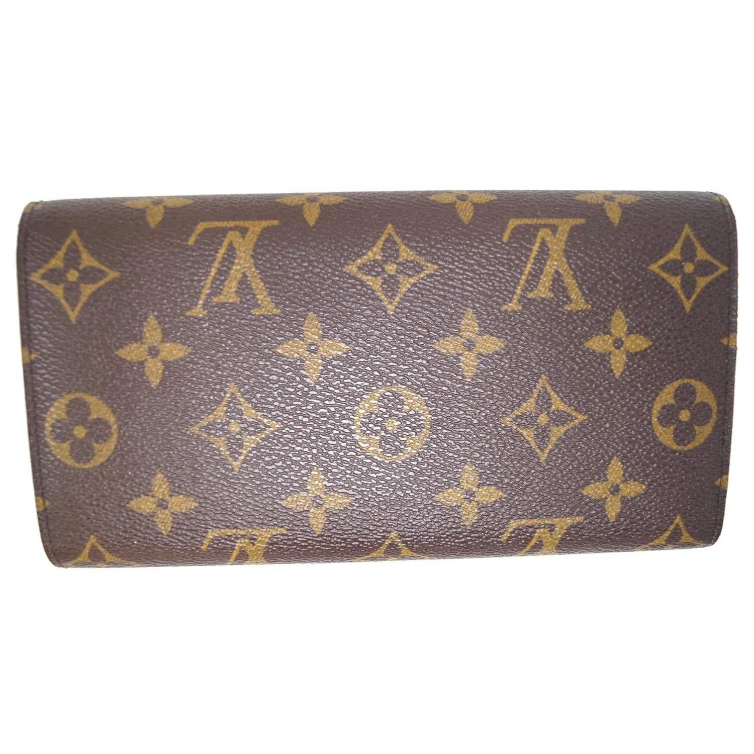 LOUIS VUITTON Porte Tresor International Monogram Canvas Wallet Brown