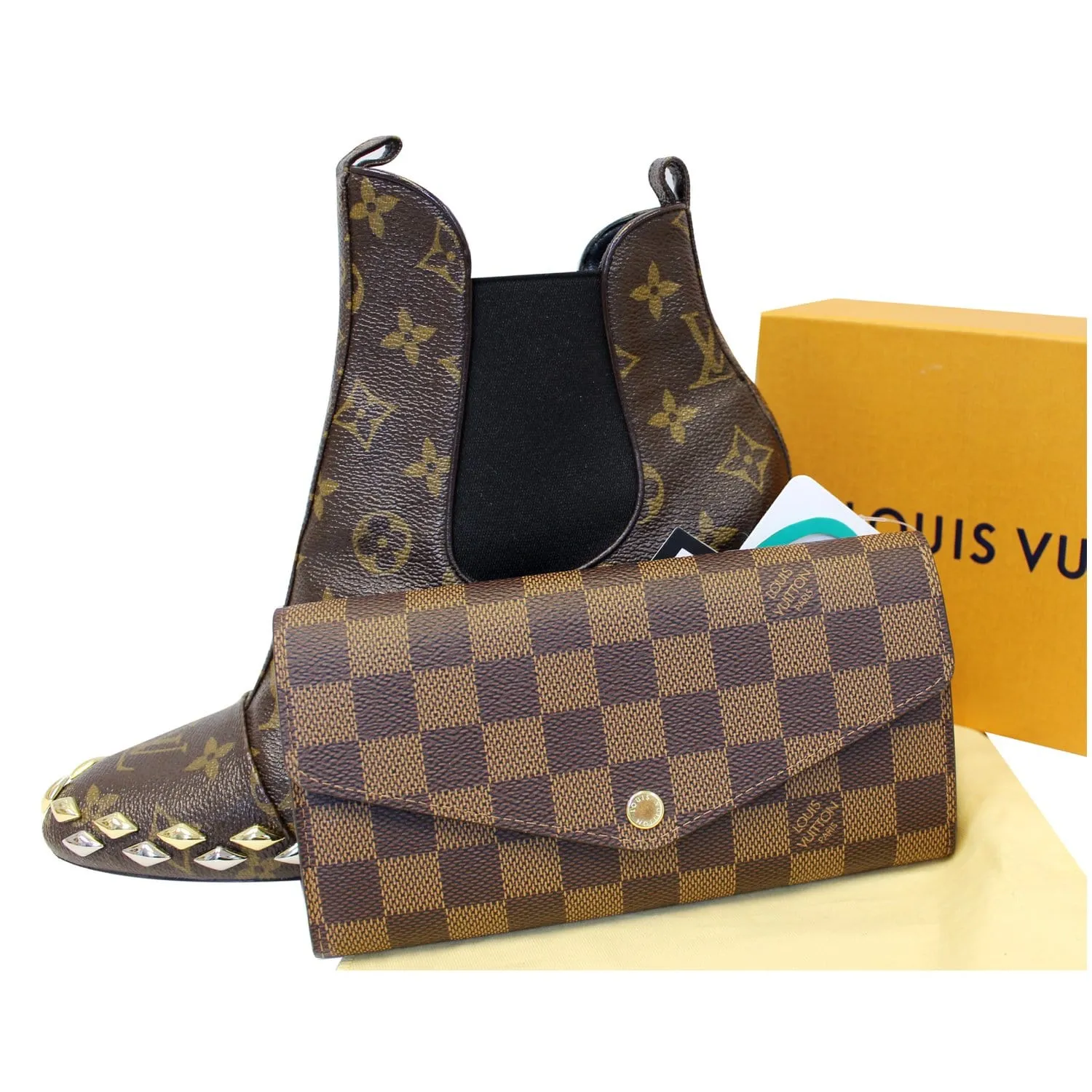 LOUIS VUITTON Sarah NM Damier Ebene Wallet