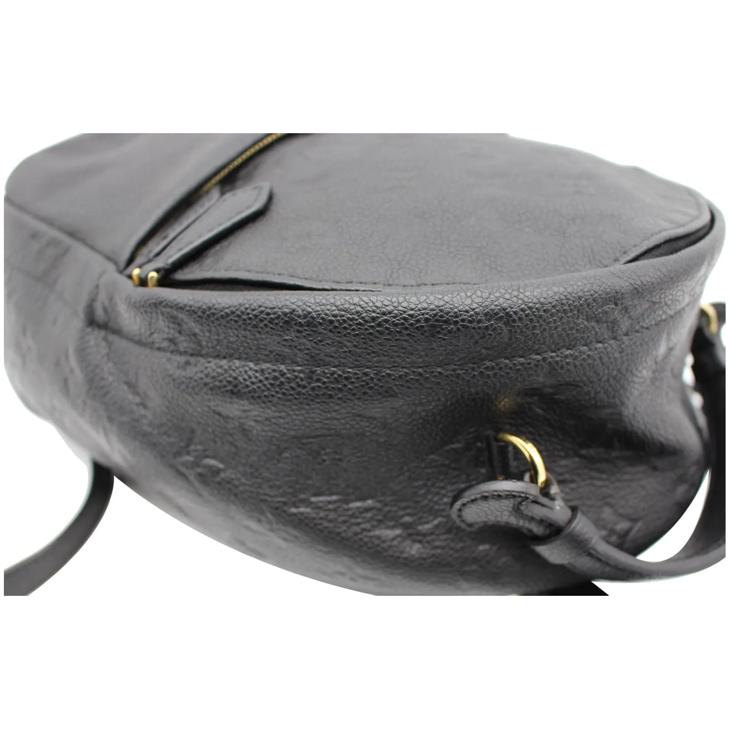 LOUIS VUITTON Sorbonne Monogram Empreinte Leather Backpack Black