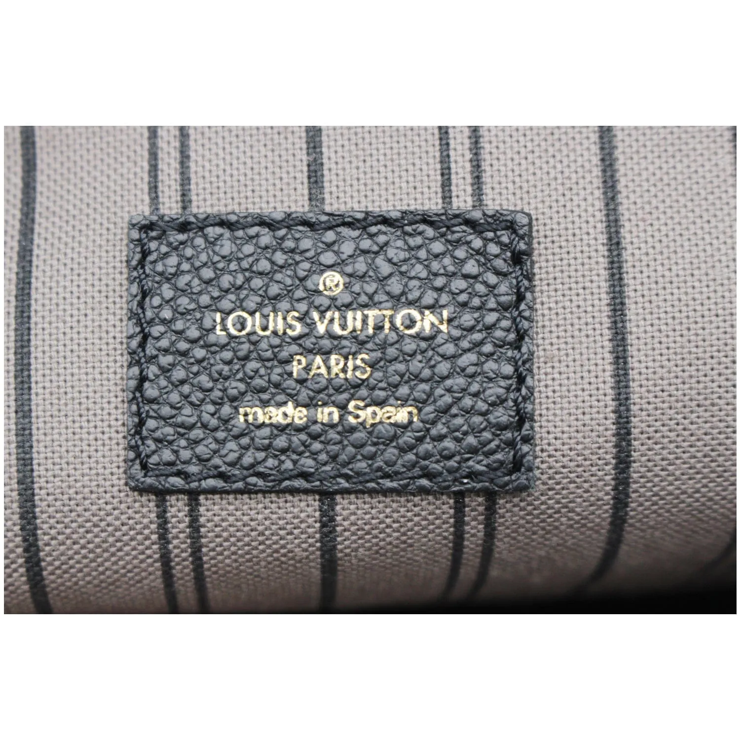LOUIS VUITTON Sorbonne Monogram Empreinte Leather Backpack Black