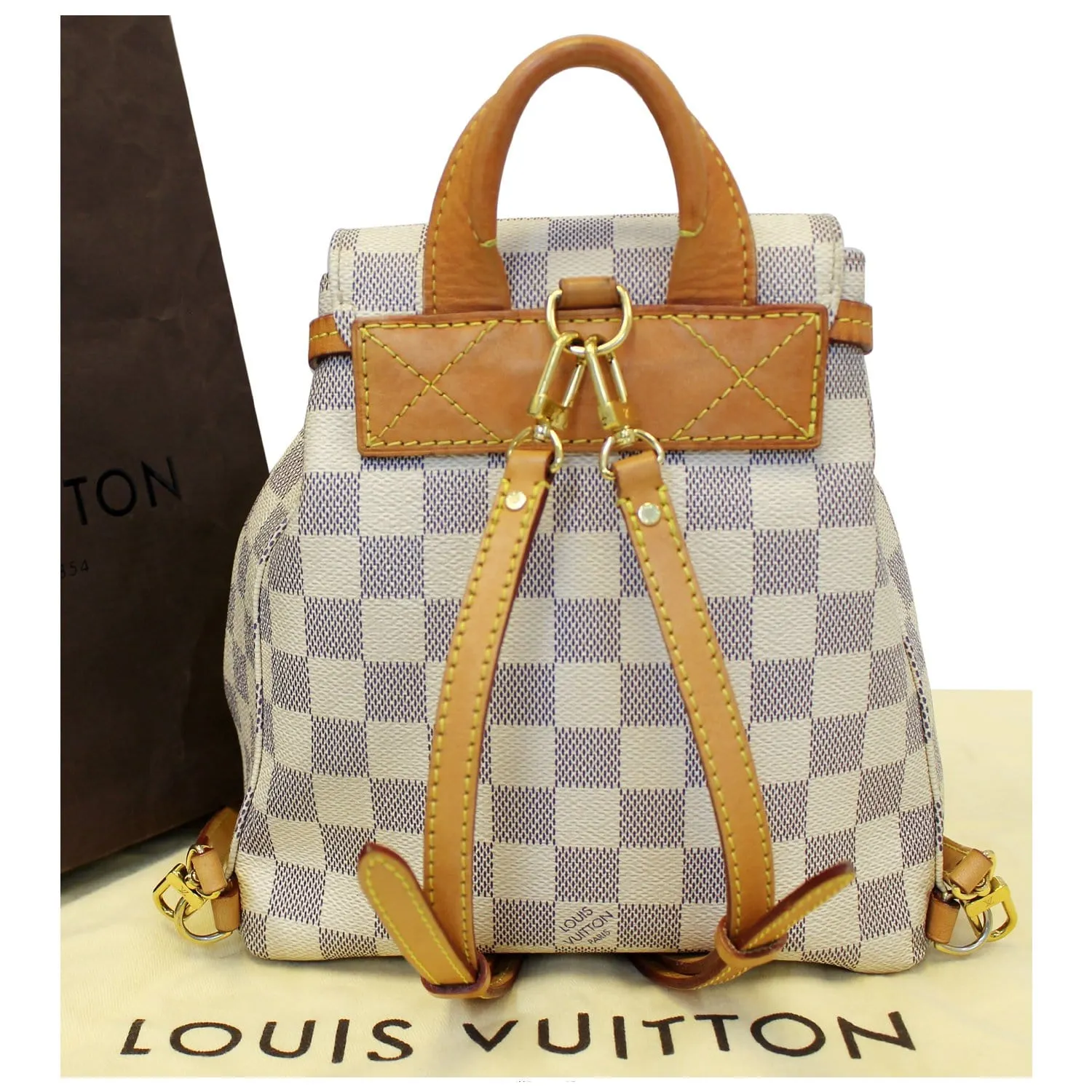 LOUIS VUITTON Sperone BB Damier Azur Backpack Bag
