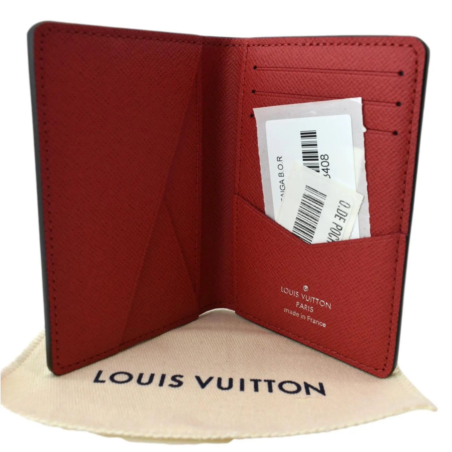 LOUIS VUITTON Taiga Leather Pocket Organizer Marine