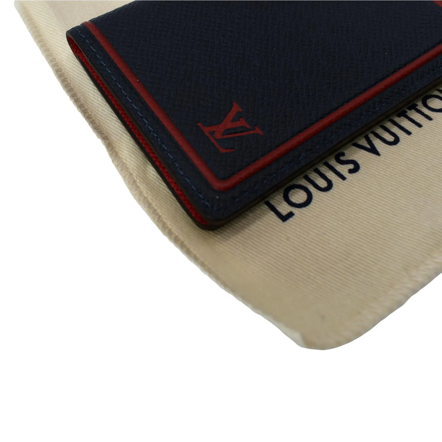 LOUIS VUITTON Taiga Leather Pocket Organizer Marine