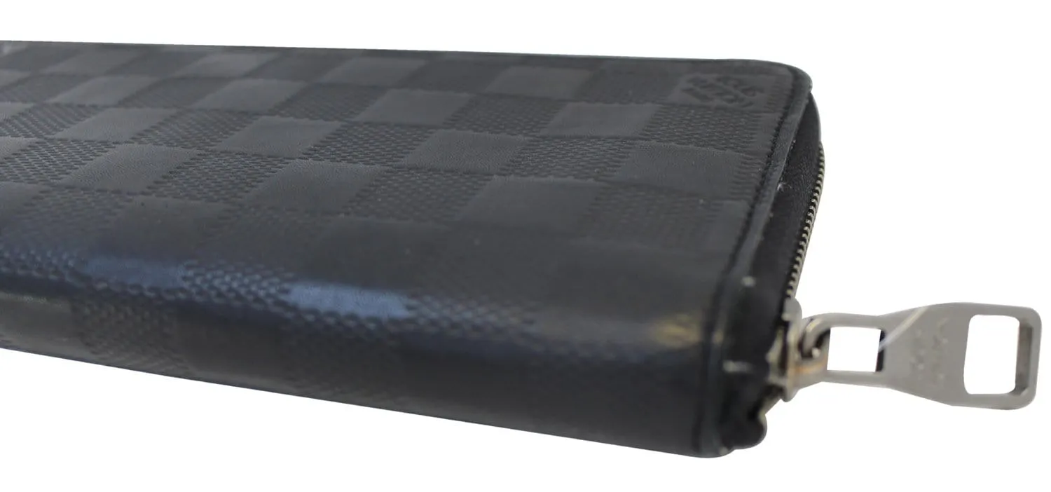 LOUIS VUITTON Vertical Damier Infini Leather Zippy Wallet - Sale